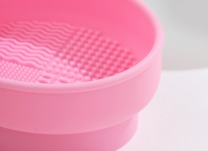 Porous Position Cosmetic Brush Drying Rack Cleaning Basin