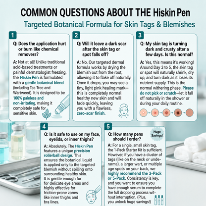 𝐇𝐈𝐒𝐊𝐈𝐍®👩‍⚕️ 𝟕-𝐃𝒂𝘆 𝐒𝗸𝐢𝐧 𝐓𝒂𝗴 & 𝐒𝐩𝙤𝐭 𝐄𝐫𝒂𝐬𝙚𝐫 Painless & Scar-Free Advanced Imperfection Removal Rollerball Pen