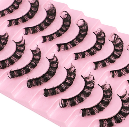 False Eyelashes, DD Curve, Thick, Eyelash, Ten Pairs